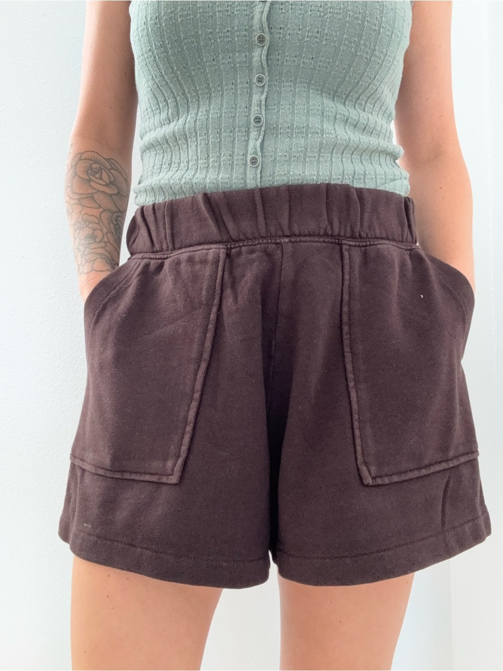 Aerie Soft Lounge Shorts Brown